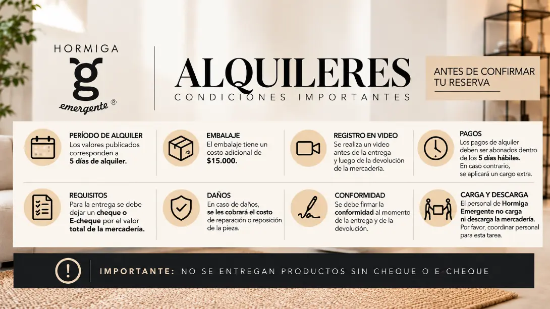 alquiler de muebles  para publicidad o eventos / cumpleños