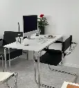 Escritorio lacio en negro minimalista diseño tu mesa