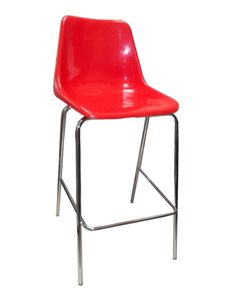 Banqueta roja de diseño Hille