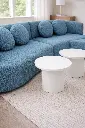 sillon curvo azul