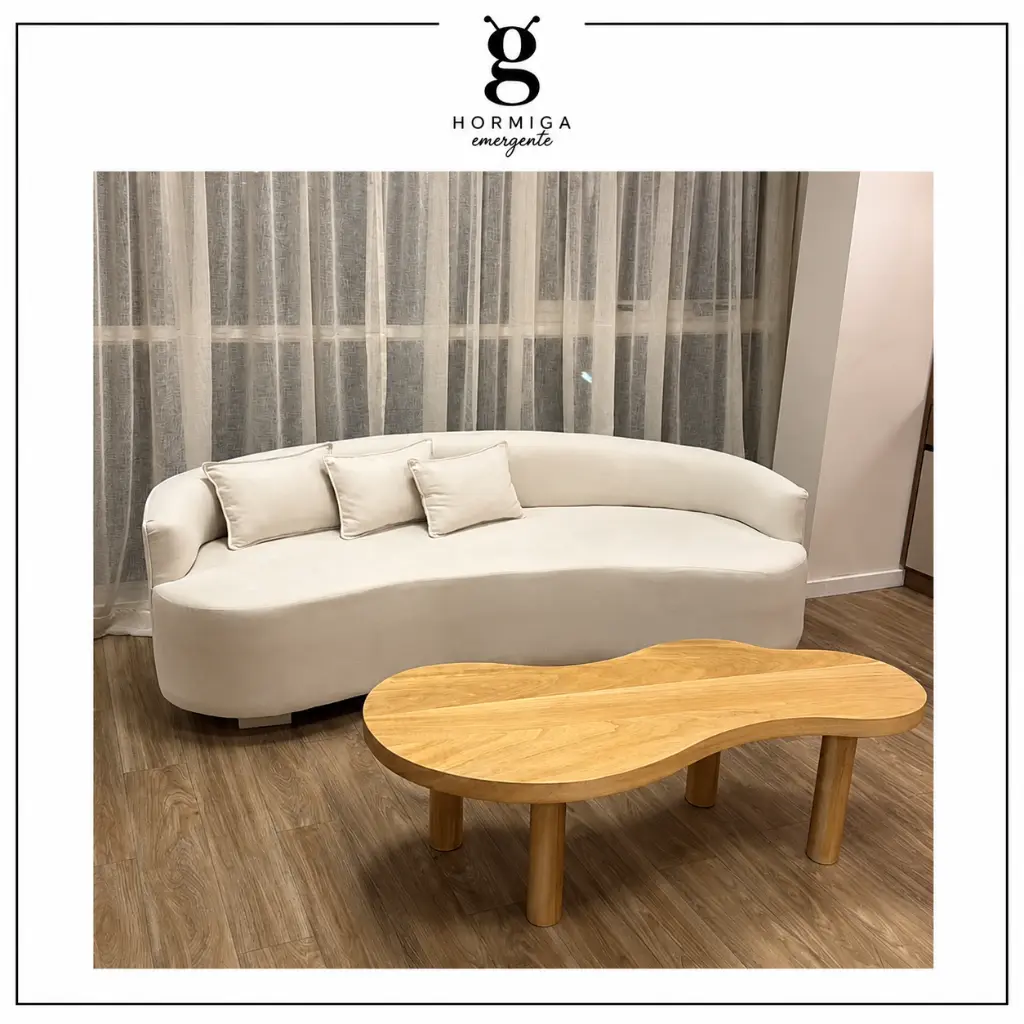 Sofa Curvos orgánicos para alquiler