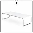 Mesa de Centro Minimalista Cromada.webp