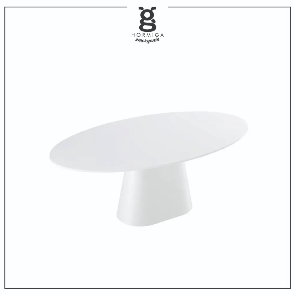 Mesa Oval con base oval