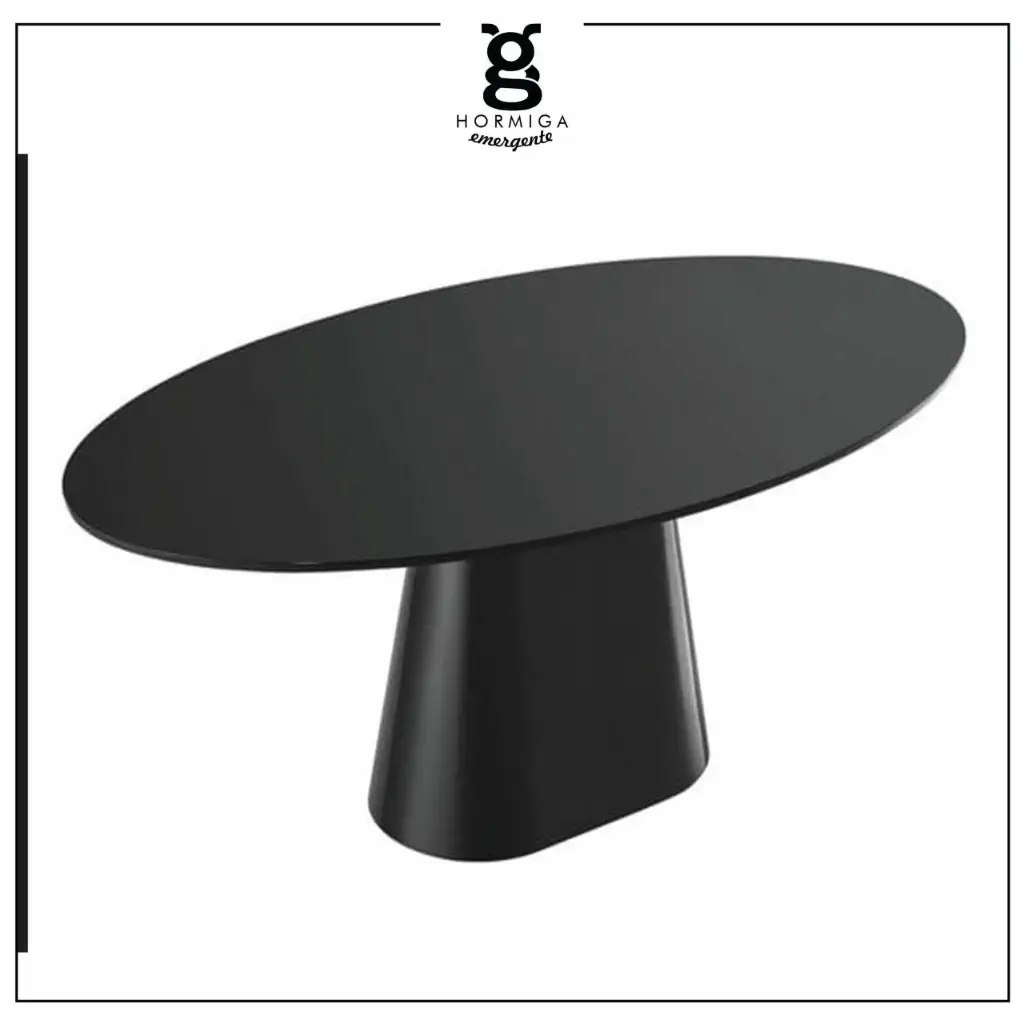 Mesa Oval con base oval