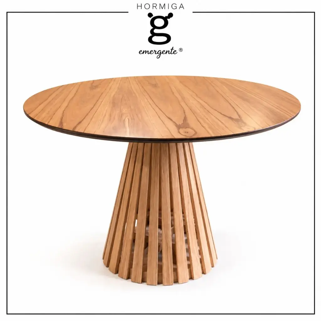 mesa cono en paraiso varillas redonda minimalista