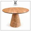 mesa cono en paraiso varillas redonda minimalista