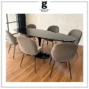 proyecto mesa oval Saarinen comedor