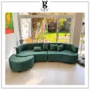 Proyecto Sofá Bayres Doble en pana verde | Hormiga Emergente