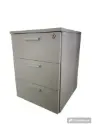 cajonera de alquiler con ruedas  en melamina beige oficina