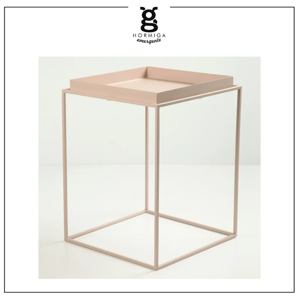 Mesa chapa rosa