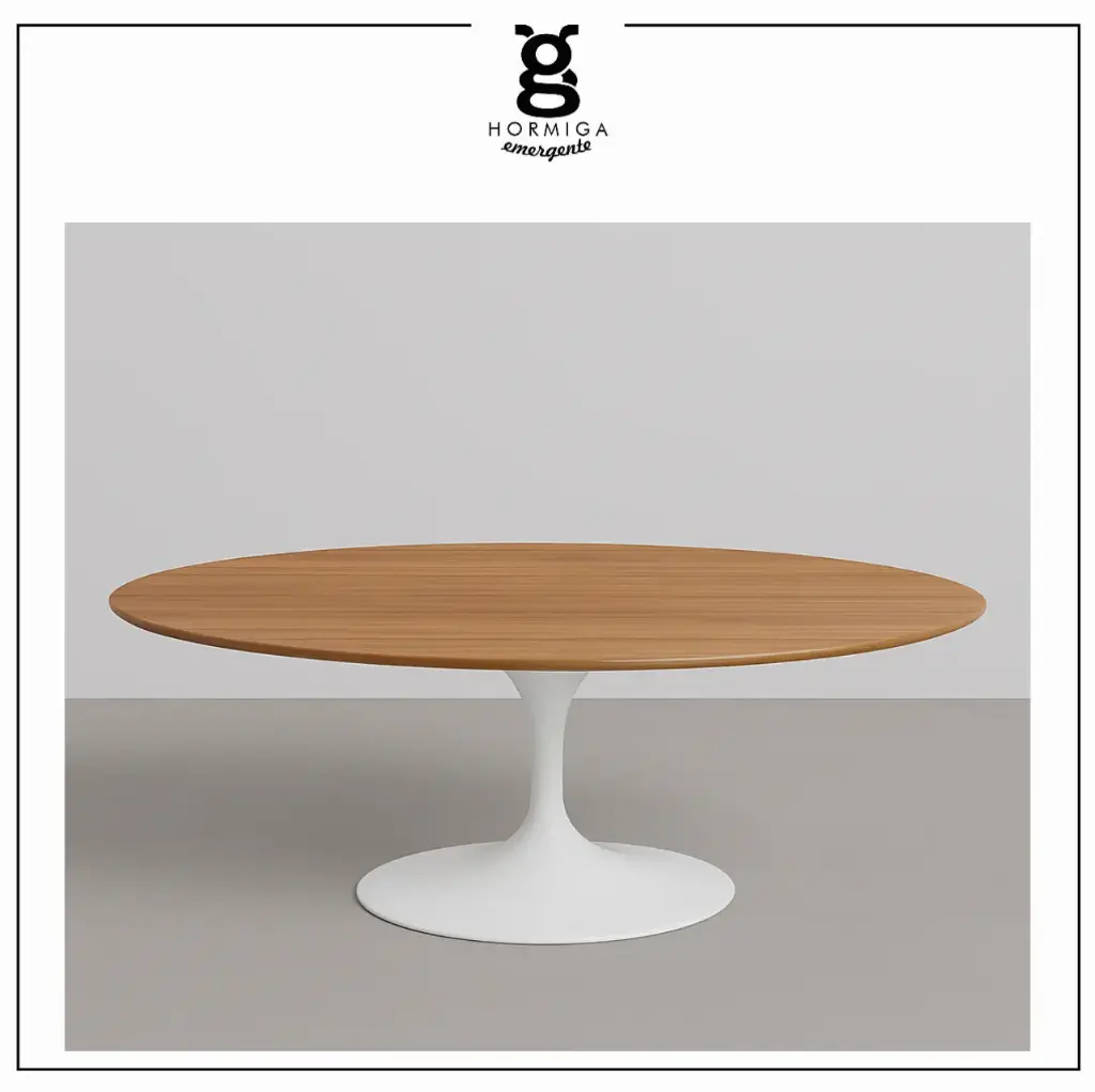  Saarinen Oval Madera Alquiler