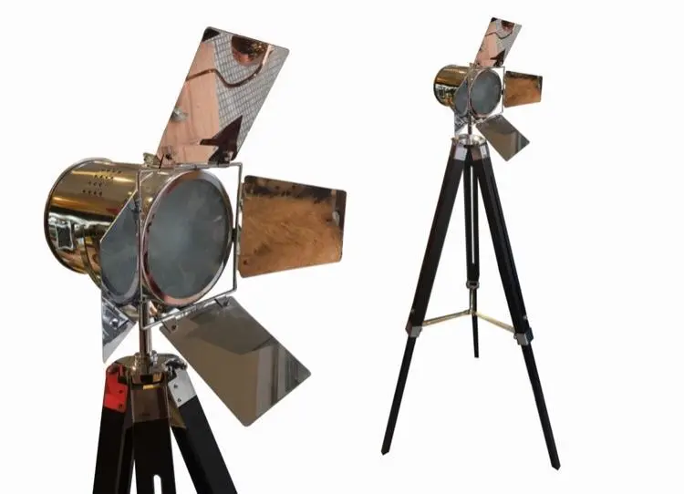 Velador de Cine cromada de mesa