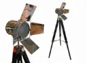 Velador de Cine cromada de mesa