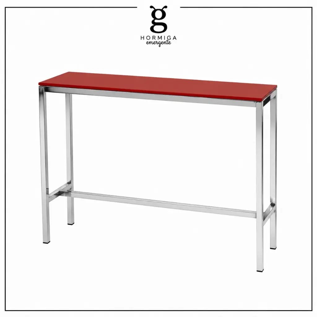 Barra Estilo Industrial vidrio Rojo