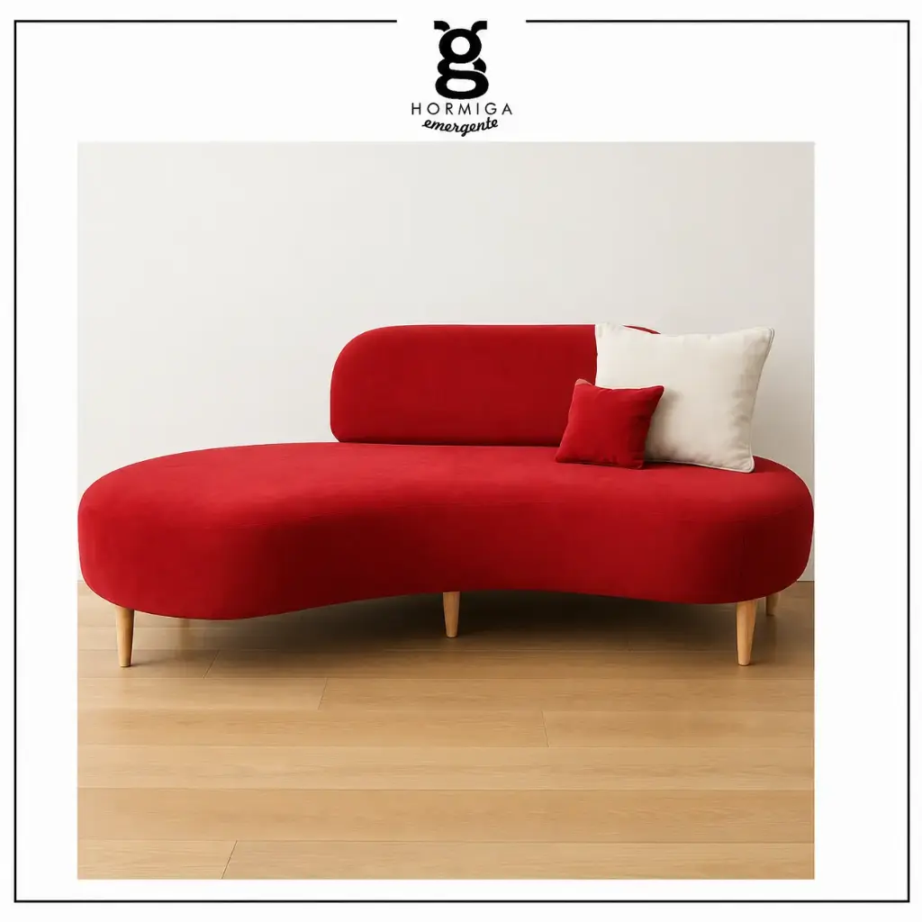 Sofa noguchi rojo Alquiler