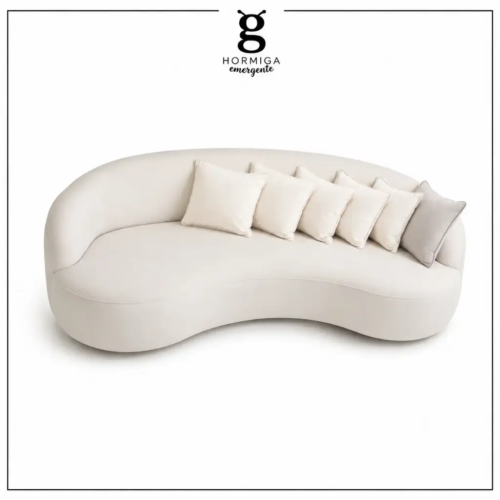 Sofa Bayres en crema alquiler