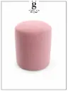 Puff Cilindrico alto Rosa