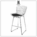 Banqueta Bertoia